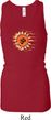 Ladies Yoga Tanktop Ohm Sun Longer Length Racerback Tank Top