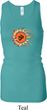 Ladies Yoga Tanktop Ohm Sun Longer Length Racerback Tank Top