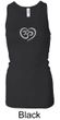 Ladies Yoga Tanktop OM Heart Longer Length Racerback Tank Top