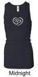 Ladies Yoga Tanktop OM Heart Longer Length Racerback Tank Top