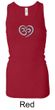 Ladies Yoga Tanktop OM Heart Longer Length Racerback Tank Top