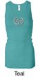 Ladies Yoga Tanktop OM Heart Longer Length Racerback Tank Top