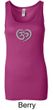Ladies Yoga Tanktop OM Heart Longer Length Tank Top