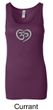 Ladies Yoga Tanktop OM Heart Longer Length Tank Top