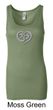 Ladies Yoga Tanktop OM Heart Longer Length Tank Top