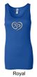 Ladies Yoga Tanktop OM Heart Longer Length Tank Top
