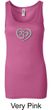Ladies Yoga Tanktop OM Heart Longer Length Tank Top