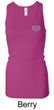 Ladies Yoga Tanktop OM Heart Pocket Print Longer Length Racerback Tank