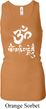 Ladies Yoga Tanktop OM Mani Padme Hum Longer Length Racerback Tank Top