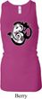 Ladies Yoga Tanktop Om Mashup Longer Length Racerback Tank Top