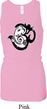 Ladies Yoga Tanktop Om Mashup Longer Length Racerback Tank Top