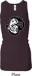 Ladies Yoga Tanktop Om Mashup Longer Length Racerback Tank Top