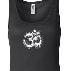 Ladies Yoga Tanktop OM Tie Dye Longer Length Tank Top