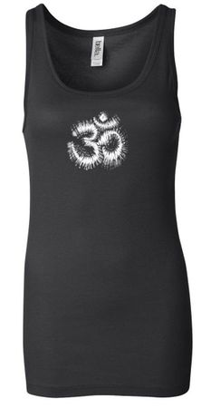 Ladies Yoga Tanktop OM Tie Dye Longer Length Tank Top
