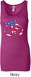 Ladies Yoga Tanktop Patriotic Om Longer Length Tank Top
