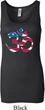 Ladies Yoga Tanktop Patriotic Om Longer Length Tank Top