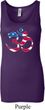 Ladies Yoga Tanktop Patriotic Om Longer Length Tank Top