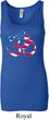 Ladies Yoga Tanktop Patriotic Om Longer Length Tank Top