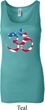 Ladies Yoga Tanktop Patriotic Om Longer Length Tank Top