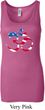 Ladies Yoga Tanktop Patriotic Om Longer Length Tank Top