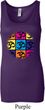 Ladies Yoga Tanktop Pop Art Om Longer Length Tank