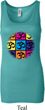 Ladies Yoga Tanktop Pop Art Om Longer Length Tank