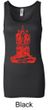 Ladies Yoga Tanktop Red Tara Longer Length Tank Top
