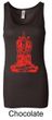 Ladies Yoga Tanktop Red Tara Longer Length Tank Top