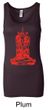 Ladies Yoga Tanktop Red Tara Longer Length Tank Top