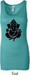 Ladies Yoga Tanktop Shadow Ganesha Longer Length Tank Top