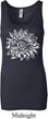 Ladies Yoga Tanktop Sketch Lotus Longer Length Tank Top