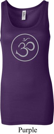 Ladies Yoga Tanktop Thin OM Longer Length Tank Top