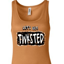 Ladies Yoga Tanktop Twisted Longer Length Tank