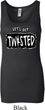 Ladies Yoga Tanktop Twisted Longer Length Tank