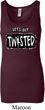 Ladies Yoga Tanktop Twisted Longer Length Tank