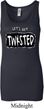 Ladies Yoga Tanktop Twisted Longer Length Tank