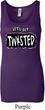 Ladies Yoga Tanktop Twisted Longer Length Tank