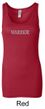 Ladies Yoga Tanktop Warrior Text Longer Length Tank Top
