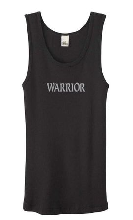Ladies Yoga Tanktop Warrior Text Organic Tank Top