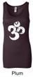 Ladies Yoga Tanktop White Distressed OM Longer Length Tank Top