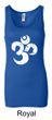 Ladies Yoga Tanktop White Distressed OM Longer Length Tank Top
