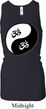 Ladies Yoga Tanktop Yin Yang AUM Longer Length Racerback Tank Top