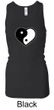 Ladies Yoga Tanktop Yin Yang Heart Longer Length Racerback Tank Top