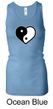 Ladies Yoga Tanktop Yin Yang Heart Longer Length Racerback Tank Top