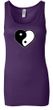 Ladies Yoga Tanktop Yin Yang Heart Longer Length Tank Top