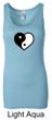 Ladies Yoga Tanktop Yin Yang Heart Longer Length Tank Top