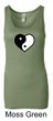 Ladies Yoga Tanktop Yin Yang Heart Longer Length Tank Top