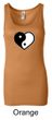 Ladies Yoga Tanktop Yin Yang Heart Longer Length Tank Top