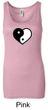 Ladies Yoga Tanktop Yin Yang Heart Longer Length Tank Top