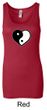 Ladies Yoga Tanktop Yin Yang Heart Longer Length Tank Top